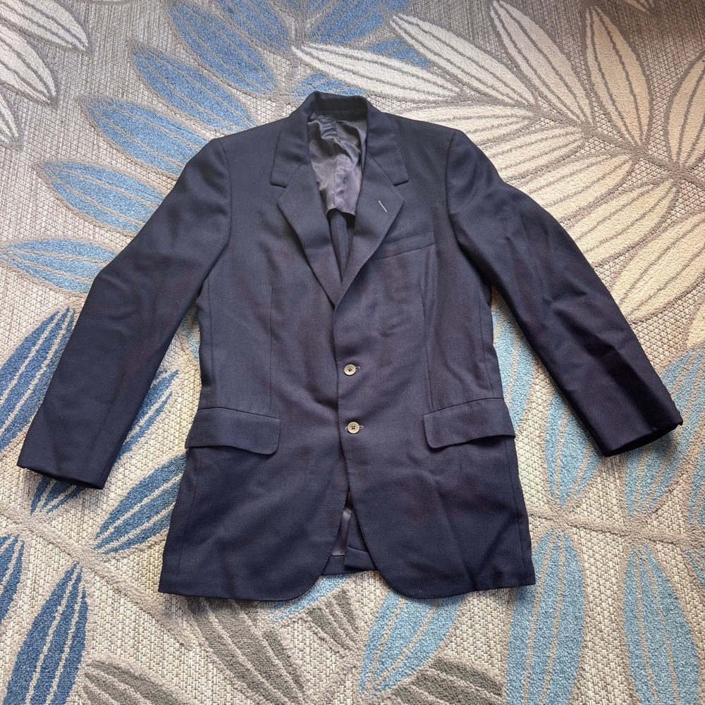 Oxxford Clothes Neiman Marcus Caambridge Men’s Navy Wool‎ Blend Blazer Size 41 T